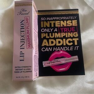 Too faced lip injection lip gloss plumping maximum travel size